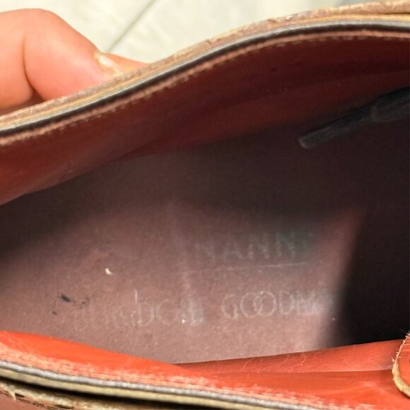 Magnanni "Daroca" Brogue Wing Tip Boot Calf Leather Brown 41.5 8.5 US - Picture 8 of 8